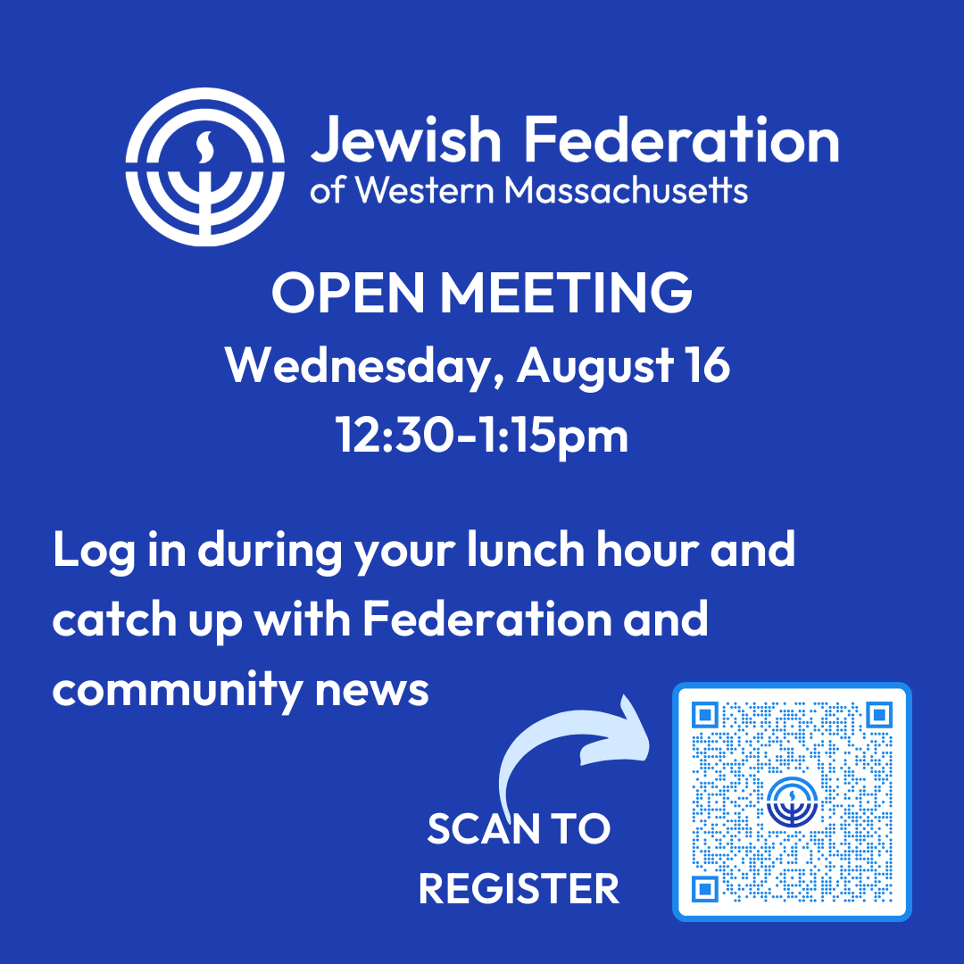 Shabbat Shalom from CEO Nora Gorenstein - Jewish Federation of Western  Massachusetts